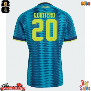 Colombia Juan Fernando Quintero #20 Replica Away Stadium Shirt World Cup 2026 Short Sleeve